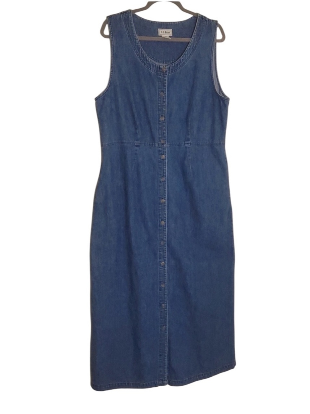 Vintage L.L. Bean Sleeveless Women's
Denim Dress Size 16